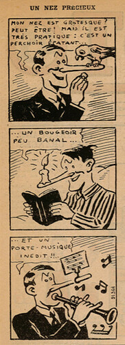 Pierrot 1936 - n°1 - page 2 - Un nez précieux - 5 janvier 1936