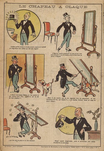 Pierrot 1926 - n°2 - page 16 - Le chapeau à claque - 3 janvier 1926