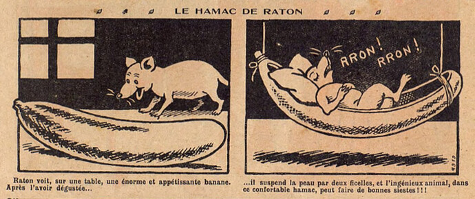 Lisette 1932 - n°22 - page 2 - Le hamac de Raton - 29 mai 1932