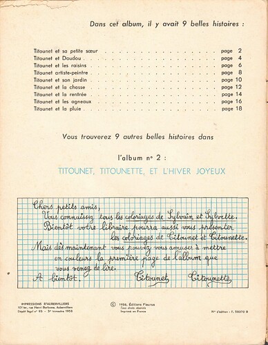 Titounet et Titounette - n°1 - Dans la forêt d'Automne - 3e trim 1958 - page 20