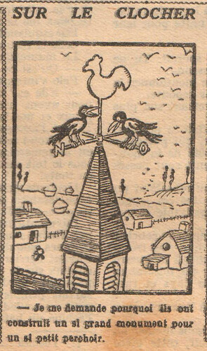 Fillette 1930 - n°1165 - page 6 - Sur le clocher - 20 juillet 1930