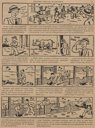 Guignol 1933 - n°274 - Polydore Gribiche businessman - 31 décembre 1933 - page 5