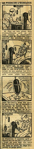 Cri-Cri 1935 - n°885 - page 2 - Le poids de l'horloge - 12 septembre 1935