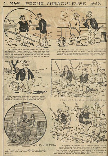 Pierrot 1928 - n°132 - page 2 - Pêche miraculeuse - 1er juillet 1928