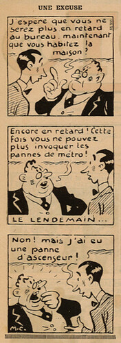 Pierrot 1937 - n°26 - page 2 - Une excuse - 27 juin 1937