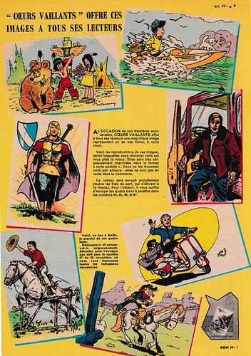 carte coeurs vaillants 1959