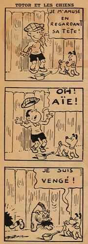 Pierrot 1936 - n°36 - page 2 - Totor et les chiens - 6 septembre 1936