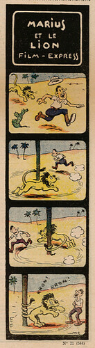 Pierrot 1936 - n°21 - page 5 - Marius et le lion - Film Express - 24 mai 1936