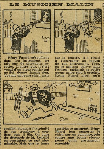 Cri-Cri 1930 - n°620 - page 4 - Le musicien malin - 14 août 1930