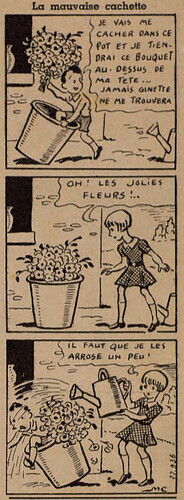 Lisette 1939 - n°6 - La mauvaise cachette - 5 février 1939 - page 15