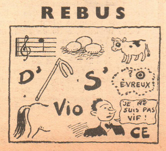 Coeurs Vaillants 1938 - n°25  - Rébus - 19 juin 1938 - page 8