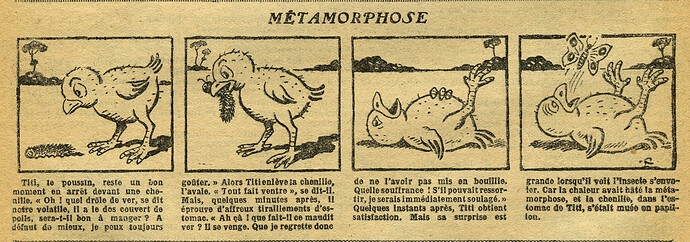 Fillette 1933 - n°1309 - page 6 - Métamorpĥose - 23 avril 1933