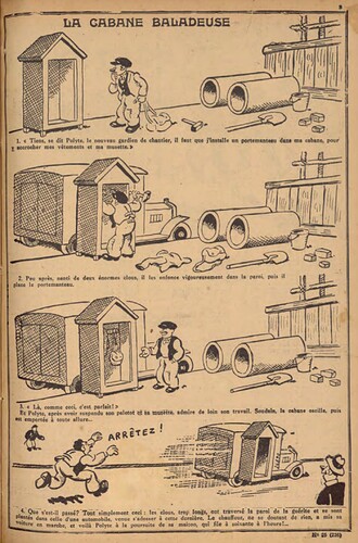 Pierrot 1930 - n°26 - page 5 - La cabane baladeuse - 29 juin 1930