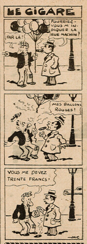 Coeurs Vaillants 1937 - n°6 - page 8 - Le cigare - 7 février 1937