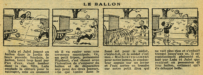Cri-Cri 1932 - n°735 - page 11 - Le ballon - 27 octobre 1932