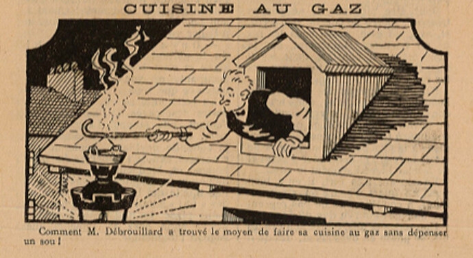 Almanach Pierrot 1929 - page 84 - Cuisine au gaz
