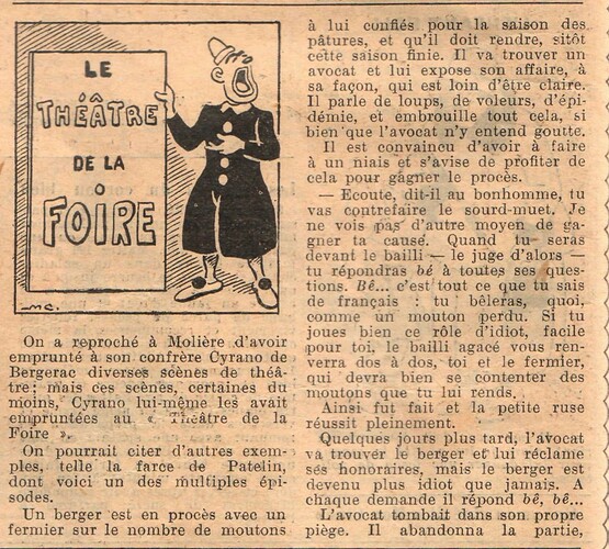 Almanach National 1933 - 24 - vendredi 28 avril 1933 - Le théâtre de la Foire