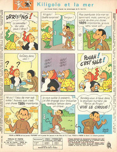 Perlin et Pinpin n°43 du jeudi 24 octobre 1968