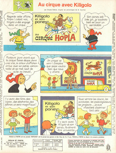 Perlin et Pinpin n°44 du jeudi 31 octobre 1968