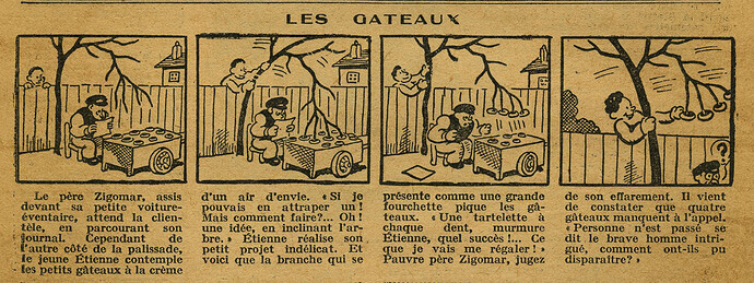 Cri-Cri 1930 - n°600 - page 4 - Les gâteaux - 27 mars 1930