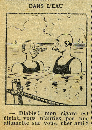 Cri-Cri 1932 - n°733 - page 13 - Dans l'eau - 13 octobre 1932