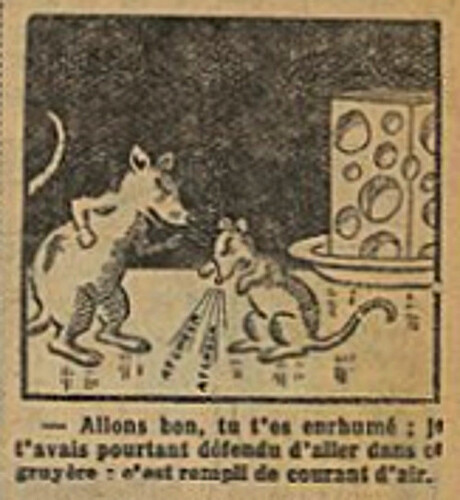 Fillette 1929 - n°1124 - page 7 - Allons bon, tu t'es enrhumé - 6 octobre 1929