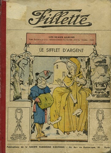 Fillette 1933 - Album Le sifflet d'argent - couverture