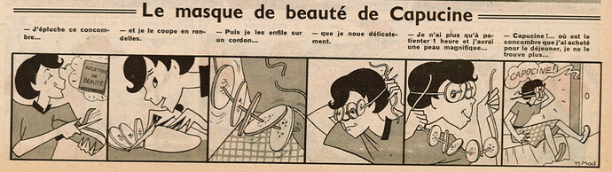 Ames vaillantes 1951 - n°29 - 22 juillet 1951 - Le masque de beauté de Capucine