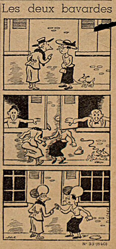 Lisette 1937 - n°33 - page 15 - Les deux bavardes - 15 août 1937