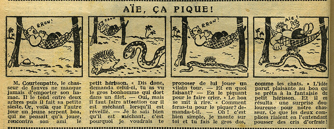 Cri-Cri 1931 - n°665 - page 4 - Aïe ça pique ! - 25 juin 1931