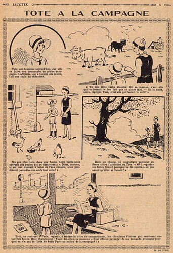 Lisette 1931 - n°36 - page 5 - TOTE à la campagne - 6 septembre 1931