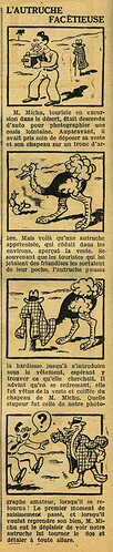 Cri-Cri 1935 - n°874 - page 2 - L'autruche facétieuse - 27 juin 1935