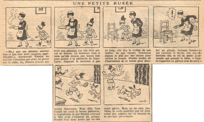 Fillette 1932 - n°1261 - page 11 - Une petite rusée - 22 mai 1932