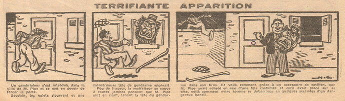 Coeurs Vaillants 1933 - n°16 - page 2 - Terrifiante apparition - 16 avril 1933