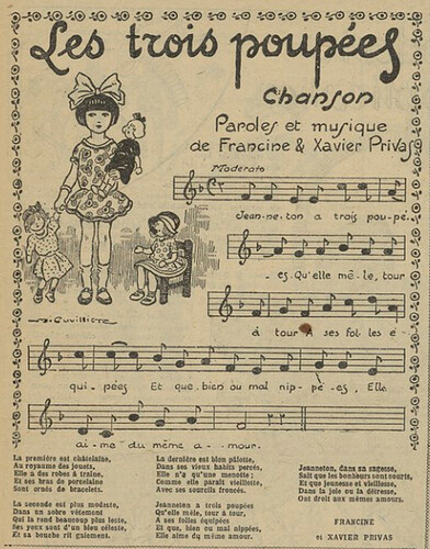 Fillette 1926 - n°943 - page 4 - Les trois poupées - 18 avril 1926