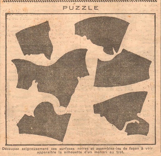 Coeurs Vaillants 1934 - n°7 - page 8 - Puzzle - 11 février 1934