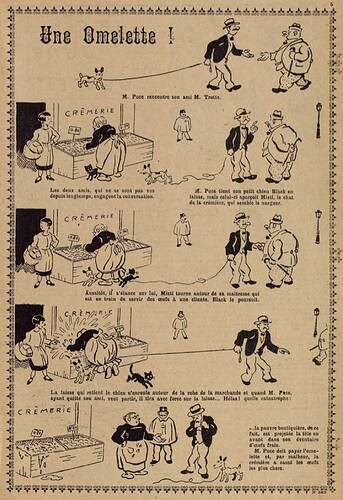 Lisette 1928 - n°389 - page 5 - Une omelette ! - 23 décembre 1929