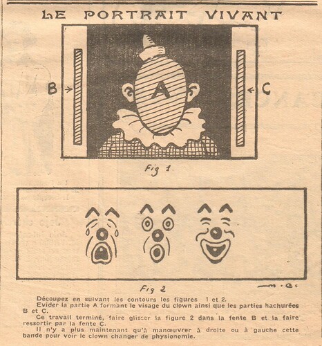 Coeurs Vaillants 1933 - n°37 - page 6 - Le portrait vivant - 10 septembre 1933