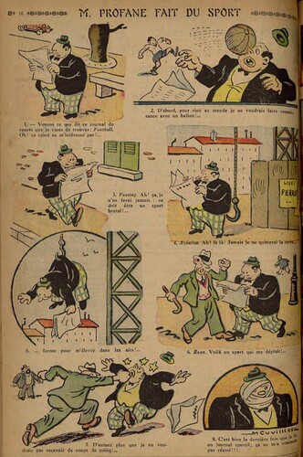 Pierrot 1934 - n°14 - page 16 - M. Profane fait du sport - 8 avril 1934