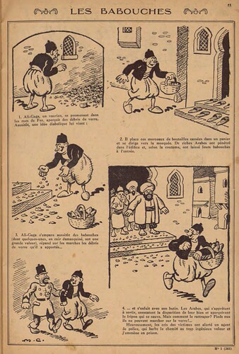 Pierrot 1931 - n°1 - page 11 - Les babouches - 4 janvier 1931