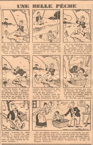 Coeurs Vaillants 1935 - n°37 - page 6 - Une belle pêche - 15 septembre 1935