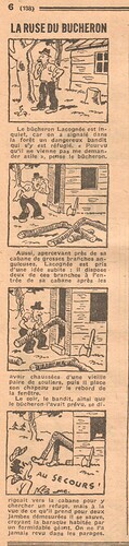 Coeurs Vaillants 1935 - n°17 - page 6 - La ruse du bucheron - 28 avril 1935