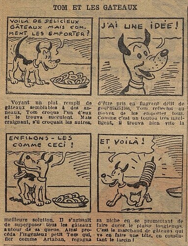 Fillette 1937 - n°1514 - page 2 - Tom et les gateaux - 28 mars 1937
