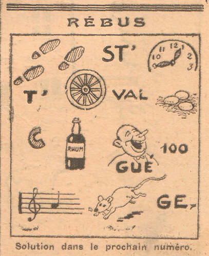 Coeurs Vaillants 1936 - n°19 - page 11 - Rébus - 10 mai 1936