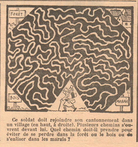 Coeurs Vaillants 1939 - n°43 - Labyrinthe - 22 octobre 1939 - page 2