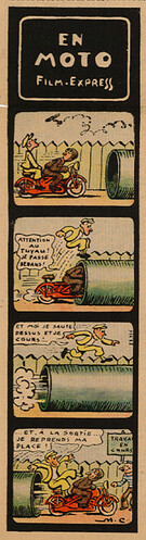 Pierrot 1937 - n°51 - page 5 - En moto - Film Express - 19 décembre 1937