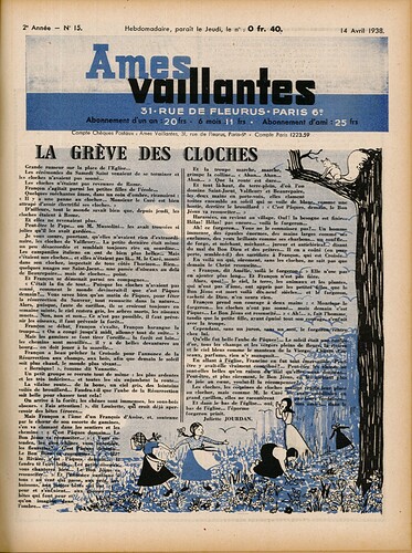 Ames Vaillantes 1938 - n°15 - 14 avril 1938 - page 1