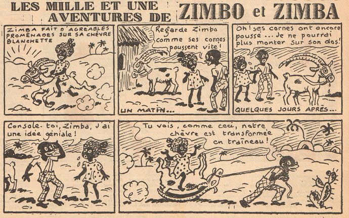 Zimbo et Zimba - Ames Vaillantes 1939 - n°46 - 16 novembre 1939 (nouveauté)