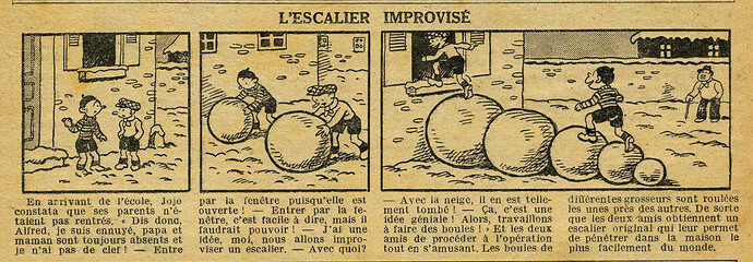 Cri-Cri 1933 - n°796 - page 4 - L'escalier improvisé - 28 décembre 1933