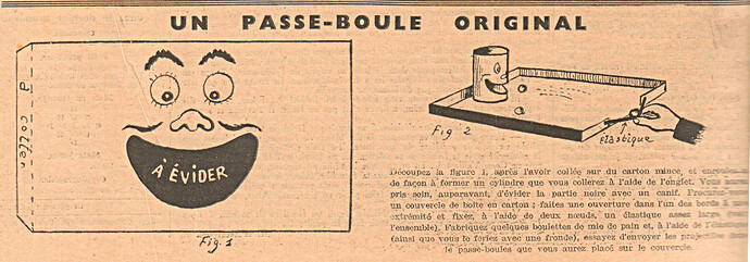 Coeurs Vaillants 1936 - n°37 - page 8 - Un passe-boule original - 13 septembre 1936